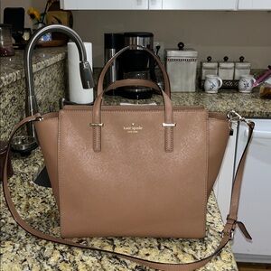 Kate Spade Brown Leather Tote Bag